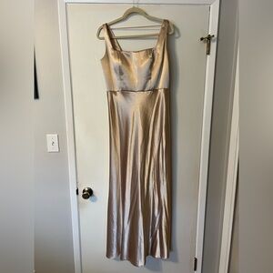 Jenny Yoo Gold Maxi Dress
